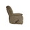 Modern Luxurious Reclining Chair Plush Arms Brown Chenille Fabric Upholstered Solid Wood Frame Living Room Furniture 1pc B011P204483