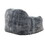 Modern Soft Faux Fur Memory Foam Bean Bag with Armrest, Living Room Lounger Chair, Blue+Gray B011P204484