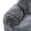 Modern Soft Faux Fur Memory Foam Bean Bag with Armrest, Living Room Lounger Chair, Blue+Gray B011P204484