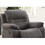 Contemporary Motion Recliner Chair 1pc Glider Rocker Recliner Living Room Furniture Slate Blue Breathable Leatherette B011P205567