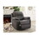 Contemporary Motion Recliner Chair 1pc Glider Rocker Recliner Living Room Furniture Slate Blue Breathable Leatherette B011P205567