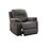 Contemporary Motion Recliner Chair 1pc Glider Rocker Recliner Living Room Furniture Slate Blue Breathable Leatherette B011P205567