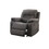 Contemporary Motion Recliner Chair 1pc Glider Rocker Recliner Living Room Furniture Slate Blue Breathable Leatherette B011P205567