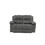 Contemporary Motion Loveseat 1pc Couch Metal Reclining Living Room Furniture Slate Blue Breathable Leatherette Recliners B011P205568