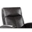 Modern Electric Leather Recliner Chair with Gentle Lower Lumbar Massager for Living Room Home Theater Bedroom Black 1pc B011P205574