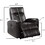 Modern Electric Leather Recliner Chair with Gentle Lower Lumbar Massager for Living Room Home Theater Bedroom Black 1pc B011P205574