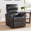 B011P205578 Charcoal+Faux Leather+Faux Leather+Metal+Primary Living Space