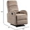 1pc Adjustable Recliner Chair Gentle Lower Lumbar Massager Living Room Home Theater Bedroom Beige Color B011P205604