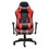 Modern Ergonomic Office Gaming Chair w/ Adjustable Height, 360-Degree Swivel, Faux Leather Computer Desk Chair, Black/Red B011P206730