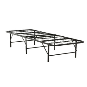 Bedroom Furniture Twin XL Size Solid Metal Foundation Bed Base, Strong Mattress Platform Bed Frame, Black B011P207124