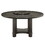 1pc Transitional Round Table with Lazy Susan Dark Brown Finish Single Pedestal Wooden Dining Room Furniture B011P207874