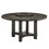 1pc Transitional Round Table with Lazy Susan Dark Brown Finish Single Pedestal Wooden Dining Room Furniture B011P207874