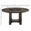 1pc Transitional Round Table with Lazy Susan Dark Brown Finish Single Pedestal Wooden Dining Room Furniture B011P207874