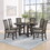 1pc Transitional Round Table with Lazy Susan Dark Brown Finish Single Pedestal Wooden Dining Room Furniture B011P207874