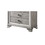 Contemporary 1pc Light Gray Brown Finish 5 Storage Drawer Chest Mirrored Accents Beautiful Solid Wood Wooden Bedroom Furniture B011P215612