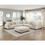 1pc Modern Living Room Ottoman Plush Beige Corduroy Fabric Upholstery Plywood Frame Furniture Modular Piece B011P220633