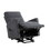 Power Lift Chair with Massage and Heat Comfort Dark Gray Upholstery Living Room Furniture 1pc Power Reclining Motion Chair B011P264097