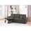 Ash Black Convertible Sectional Pull Out Bed Sofa Chaise Reversible Storage Chaise Polyfiber Tufted Couch Lounge B011S00110