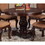 Majestic Formal Dining Room Table Brown 1pc Dining Table Only Pedestal Base Royal Round Table B011S00275