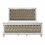 B011S00306 Champagne+Wood+Box Spring Required+Queen+Wood