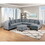 B011S00337 Grey+Fabric+Wood+Primary Living Space+Cushion Back