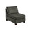 Living Room Furniture Grey Chenille Modular Sectional 6pc Set Corner L-Sectional Modern Couch 2x Corner Wedge 2x Armless Chairs and 2x Ottomans Plywood B011S00382