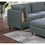 Living Room Furniture 8pc Sectional Sofa Set Steel Dorris Fabric Couch 3x Wedges 3x Armless Chair and 2x Ottomans B011S00479