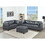B011S00492 Black+genuine leather+Genuine Leather+Wood+Primary Living Space