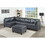 B011S00494 Black+genuine leather+Genuine Leather+Wood+Primary Living Space