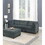 Living Room Furniture Gray Chenille Modular Sectional 7pc Set Modular Sofa Set Couch 3x Corner Wedge 3x Armless Chairs and 1x Ottoman Plywood B011S00519