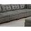 Living Room Furniture Antique Grey Modular Sofa Set 8pc Set Breathable Leatherette Tufted Couch 4x Corner Wedge 3x Armless Chairs and 1x Ottoman B011S00523