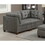 Living Room Furniture Antique Grey Modular Sofa Set 6pc Set Breathable Leatherette Tufted Couch 4x Corner Wedge 1x Armless Chair and 1x Ottoman B011S00524