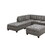 Living Room Furniture Antique Grey Modular Sectional 7pc Set Breathable Leatherette Tufted Couch 2x Corner Wedge 3x Armless Chairs and 2x Ottoman L-Shaped B011S00525