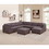 B011S00527 Dark Brown+Faux Leather+Wood+Primary Living Space+Tufted Back