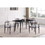 B011S00611 Black+ Gray+Sintered Stone+Seats 4+Dining Room+60 inches