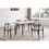 B011S00615 White+gray+Sintered Stone+Seats 4+Dining Room+60 inches