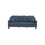 2pc Sofa Set Sofa and Loveseat Living Room Furniture Navy Blended Chenille Cushion Couch w Pillows B011S00643