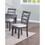 Dining Room Furniture Modern 6pcs Set Dining Table 4x Side Chairs and a Bench Rubberwood Unique Design Back Chair Wooden Top B011S00661