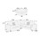 L-Sectional Sofa Corduroy Fog Color LAF and RAF Loveseats Corner Wedge Ottoman 4pcs Sectional Set Couch Living Room Furniture B011S00672
