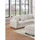 L-Sectional Sofa Corduroy Ivory Color LAF and RAF Loveseats Corner Wedge Ottoman 4pcs Sectional Set Couch Living Room Furniture B011S00673