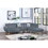 B011S00723 Dark Gray+Velvet+Primary Living Space+Contemporary+Modern