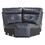 6-Piece Modular Reclining Sectional Navy Blue Premium Faux Leather Tufted Details Solid Wood Modern Living Room Furniture Plush Pillow-Back Seating B011S00851