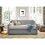 Modern Design Gray Fabric Upholstered 1pc Sofa Bed w Trundle Button-Tufted Detail Nailhead Trim Daybed Wooden Furniture