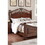 Formal Traditional Dark Cherry Color 1pc Queen Size Bed Tufted Faux Leather Headboard Footboard Bedframe B011S00956