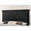 Modern 1pc Black Finish Twin Size Panel Youth Bed Wooden Fabric Upholstered Headboard Crystal-Like Button Tufted Fabric Bedroom Furniture B011S01019