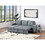 Black Gray Polyfiber Convertible Sectional Sofa Pull out Bed Couch Storage Chaise Reversible 2pc Sectional Living Room Furniture B011S01020