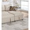 Beige Dorris Fabric Convertible Sectional Sofa Pull out Bed Couch Storage Chaise Cup Holders 2pc Sectional Living Room B011S01022