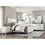 Classic Antique White Finish Queen Bed Farmhouse Style 1pc Bedroom Furniture Two-Tone Finish B011S01258