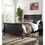 Modern 1pc Twin Size Bed Sleigh Design Headboard Footboard Plywood 1pc Bedframe Louis Phillippe Bedroom Furniture B011S02002