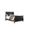 Modern 1pc Twin Size Bed Sleigh Design Headboard Footboard Plywood 1pc Bedframe Louis Phillippe Bedroom Furniture B011S02002
